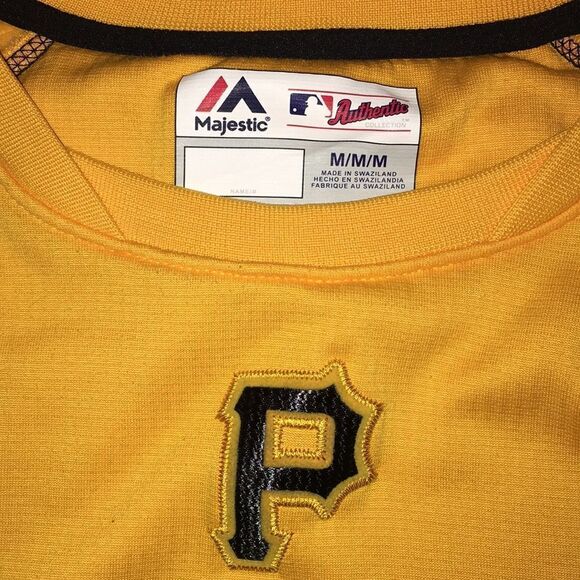 Majestic Pittsburgh Pirates Sewn MLB Baseball Thermabase batting jersey jacket M - Picture 2 of 7